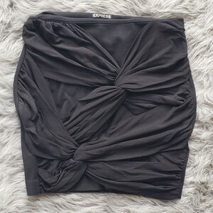 pretty bkack mini skirt,  sise 6.